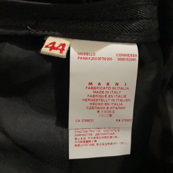 Marni Commessa Grey Wool Pants - Picture 3 of 6